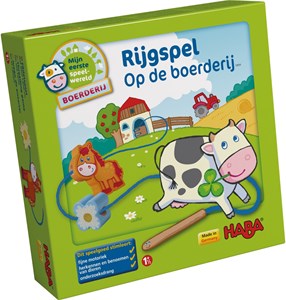 Haba Mijn Eerste Speelwereld Boerderij Rijgspel Op De haba kopen in de aanbieding
