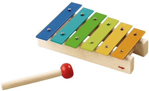 Haba muziekinstrument metallofoon voor kinderen - kleurrijk kleuterspeelgoed