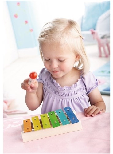 Haba muziekinstrument metallofoon voor kinderen - kleurrijk kleuterspeelgoed-2