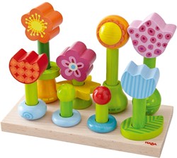 Haba Opsteekspel Bloementuin - houten vormenstoof voor kinderen