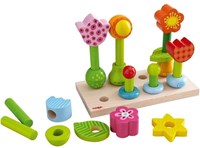 Haba Opsteekspel Bloementuin - houten vormenstoof voor kinderen-3