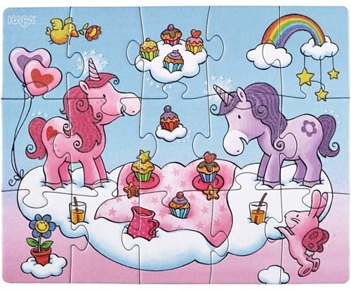 HABA Puzzels Eenhoorn Flonkerglans-2