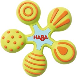 Haba grijpspeeltje ster - bijtspeeltje voor baby's - multikleur