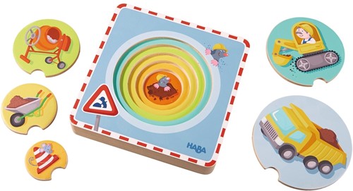 HABA Houten puzzel Op de werf