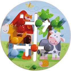 Haba motoriekbord boerderijwereld houten educatief speelgoed