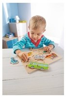 Haba houten puzzel voertuigenwereld - educatief speelgoed voor peuters-2