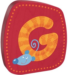 Haba houten letter G - decoratie voor kinderkamer en alfabet leren