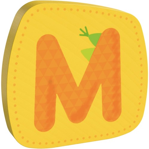 Haba houten letter M decoratie alfabet kinderkamer