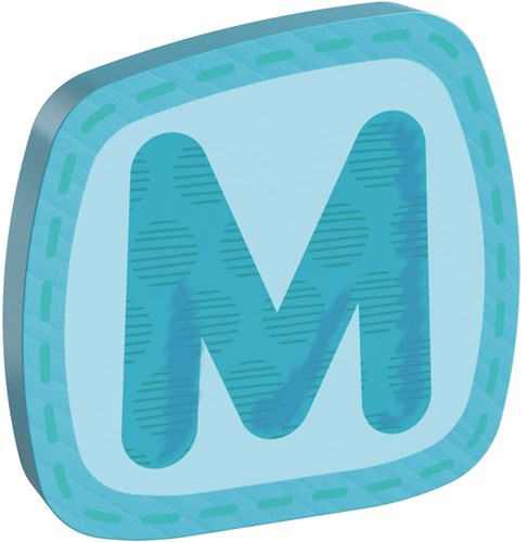 Haba houten letter M decoratie alfabet kinderkamer-3