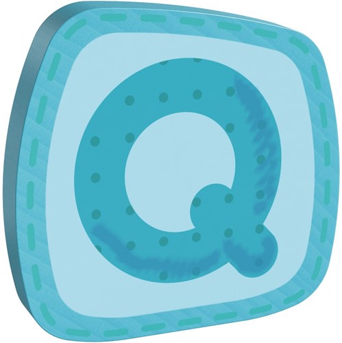 Haba houten letter Q decoratie kinderkamer alfabet