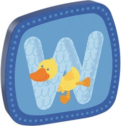 Haba houten letter W decoratie voor kinderkamer en naamspel