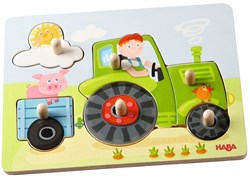 Haba houten inlegpuzzel boerderij - educatief speelgoed voor peuters