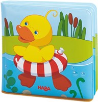 Haba badboek Zwemeend - kleurrijk baby badspeelgoed boekje