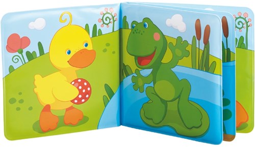 Haba badboek Zwemeend - kleurrijk baby badspeelgoed boekje-2