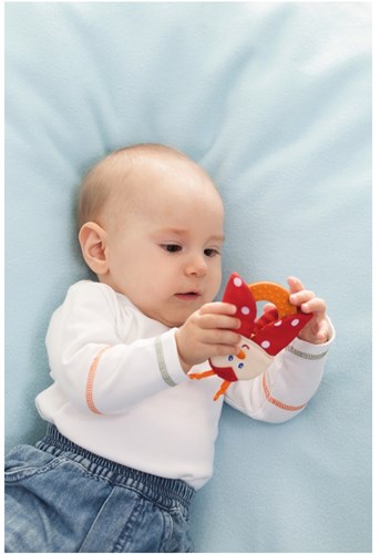 Haba bijtring lieveheersbeestje baby bijtspeelgoed multikleur-2