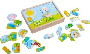 Haba Houten Puzzel Grappige Dierenmix haba kopen in de aanbieding