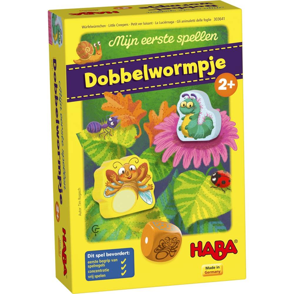 Direct karbonade mogelijkheid HABA Mijn eerste spellen - Dobbelwormpje