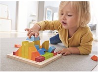 Haba bouwstenen - creatieve houten blokkenset Kleurenplezier 3D speelgoed-3