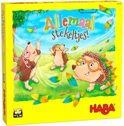 Haba gezelschapsspel Allemaal stekeltjes - kleurrijk denkspel voor kinderen