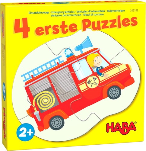 HABA 4 eerste puzzels - Hulpvoertuigen