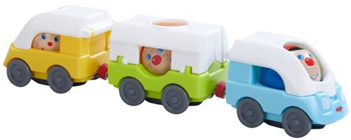HABA Kullerbü Knikkerbaan Sneltrein - 5-delig