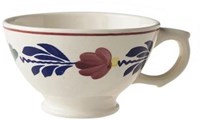 Boerenbont kom keramiek met oor 13cm set van 4 stuks servies