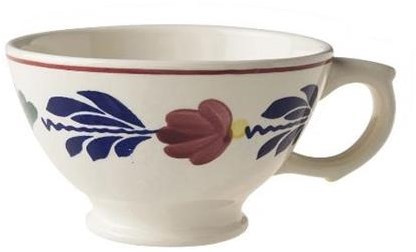 Boerenbont kom keramiek met oor 13cm set van 4 stuks servies