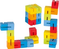 Goki houten puzzel kubus - educatief speelgoed voor kinderen
