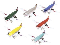 Goki vliegtuig die-cast speelgoed vliegtuigje multicolor
