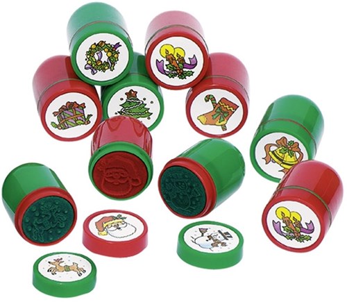 Goki kerst stempelset - creatieve knutselpret voor kinderen