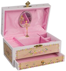 Goki muziekdoos ballerina - sieradendoosje met ballerina en lade