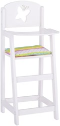 Goki houten poppenstoel Susibelle wit - poppenmeubel