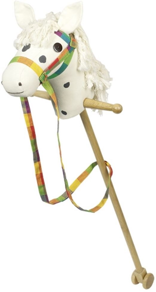 Diealles Shine Hobby Paard, stokpaard met tres