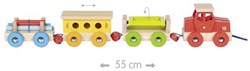 Goki houten trein - goederentrein speelgoed voor kinderen