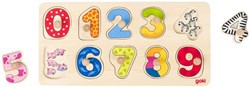 Goki houten puzzel leren tellen - educatief speelgoed voor peuters