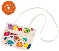 Goki portemonnee Fair Trade om zelf te kleuren - linnen tas voor kinderen