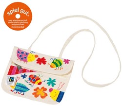 Goki portemonnee Fair Trade om zelf te kleuren - linnen tas voor kinderen