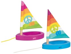 Goki opvouwbare boot speelgoed Colourful Breeze voor waterpret