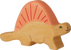 Holztiger houten dinosaurus Dimetrodon speelgoedfiguur