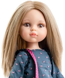 Paola Reina Modepop Amigas Carla pop roze strikjes 32cm speelgoed