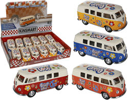 Out of the Blue modelauto speelgoed VW T1 bus Vrede & Liefde 1962 pull-back