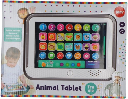 Preskool speelgoed tablet dieren met geluid en licht voor kinderen