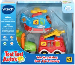 Toet Toet Auto's Trio Verpakking speelgoed - Bart, Tijn & Harvey - educatief