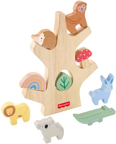 Fisher-Price houten balanceerspel educatief speelgoed multicolor-2