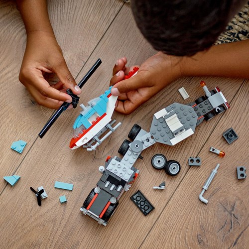 LEGO Creator Truck met helikopter - 3in1 bouwset voertuigen-3