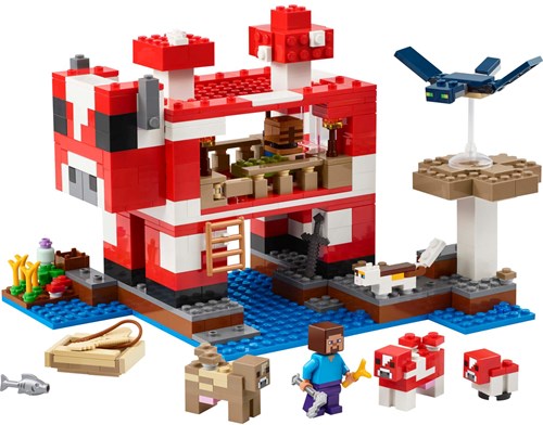LEGO Minecraft bouwset Het Mooshroom Huis 21270 speelgoed-2