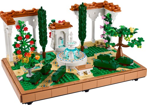 LEGO Icons tuin bouwset met fontein en bloemen - 10359-2