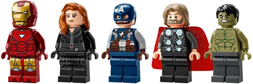LEGO Marvel bouwset Marvel logo en Avengers minifiguren 76313-3