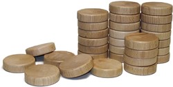 HOT Games sjoelstenen set - 30 stuks - wedstrijd - 52mm holgedraaid