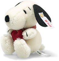 Steiff pluche Miniature Snoopy with heart, white - 9 cm-2